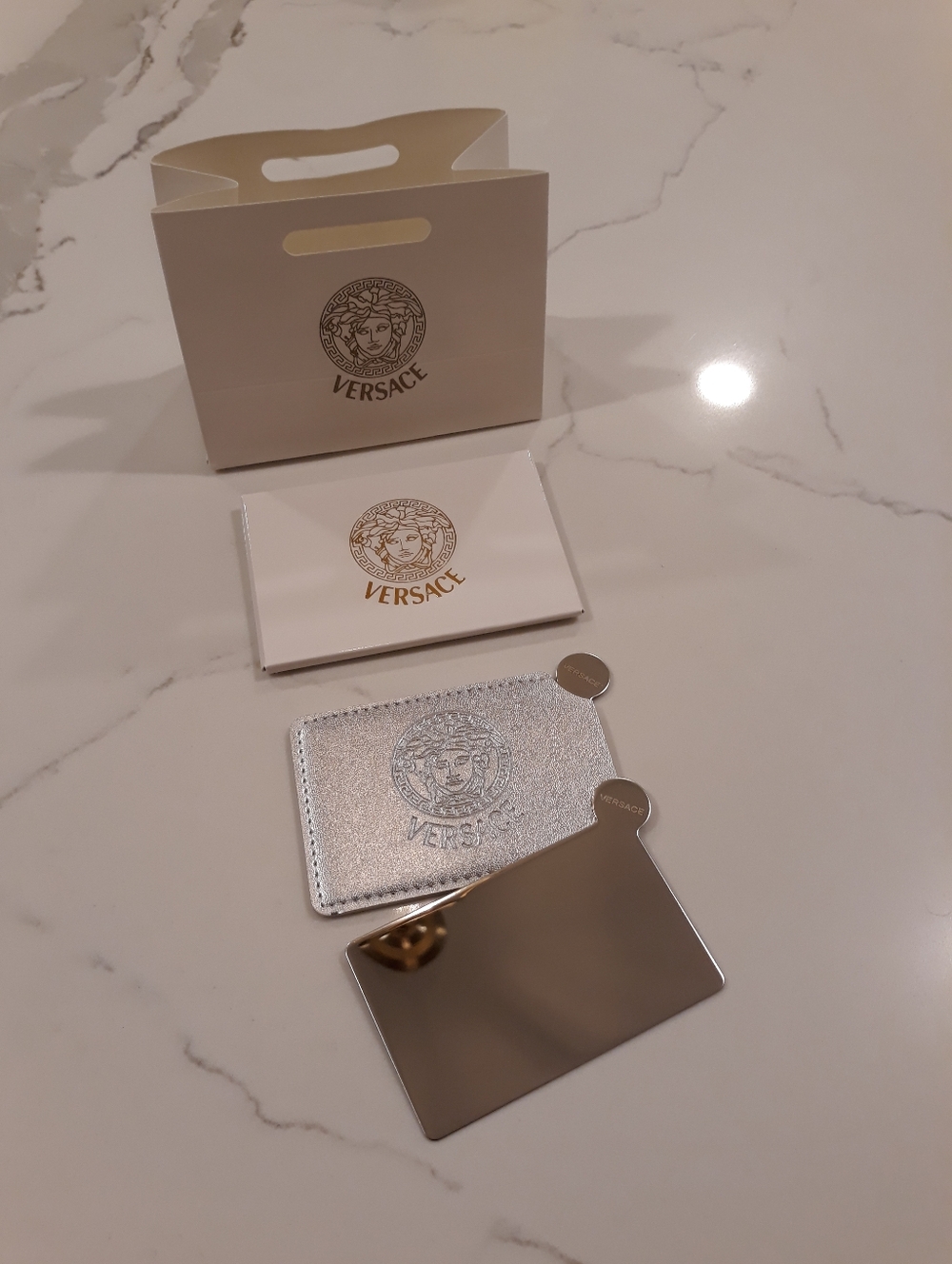 Versace Mirror With Silver Case